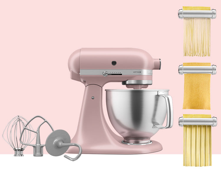 Artisan Tilt-Head Stand Mixer KSM192 + 3 Piece Pasta Attachment Bundle