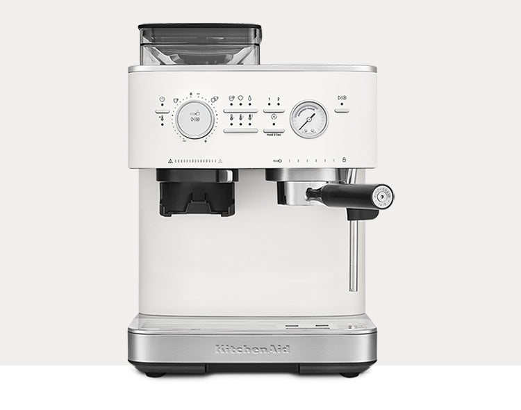 Semi Automatic Espresso Machine with Burr Grinder